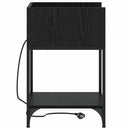 Natskab med hylde Sort eg 40 x 40 x 61 cm Konstrueret træ