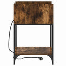 Natskab 2 pcs Røget eg 40 x 40 x 61 cm Konstrueret træ