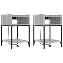 Natskab 2 pcs Grå Sonoma 40 x 40 x 61 cm Konstrueret træ