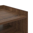 Natskab med hylde 2 pcs Brun eg 40 x 40 x 61 cm Konstrueret træ