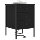 Natskab 2 pcs Sort eg 42 x 41 x 61 cm Konstrueret træ