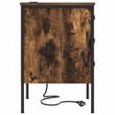 Natskab 2 pcs Røget eg 42 x 41 x 61 cm Konstrueret træ