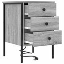 Natskab 2 pcs Grå Sonoma 42 x 41 x 61 cm Konstrueret træ