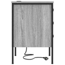 Natskab 2 pcs Grå Sonoma 42 x 41 x 61 cm Konstrueret træ