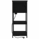 Natskab Sort eg 55 x 31 x 76 cm Konstrueret træ