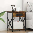 Natskab 2 pcs Røget eg 41 x 31 x 51 cm Konstrueret træ