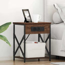 Natskab 2 pcs Brun eg 41 x 31 x 51 cm Konstrueret træ