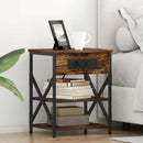 Natskab 2 pcs Røget eg 41 x 31 x 51 cm Konstrueret træ