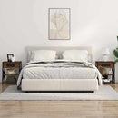 Natskab med hylde 2 pcs Brun eg 41 x 31 x 51 cm Konstrueret træ