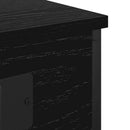 Natskab med hylde 2 pcs Sort eg 41 x 31 x 76 cm Konstrueret træ