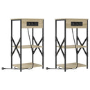 Natskab 2 pcs Sonoma eg 41 x 31 x 76 cm Konstrueret træ