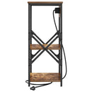 Natskab 2 pcs Røget eg 41 x 31 x 76 cm Konstrueret træ
