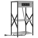 Natskab 2 pcs Grå Sonoma 41 x 31 x 76 cm Konstrueret træ