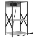 Natskab 2 pcs Grå Sonoma 41 x 31 x 76 cm Konstrueret træ