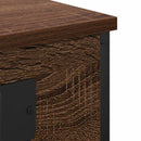 Natskab med hylde 2 pcs Brun eg 41 x 31 x 76 cm Konstrueret træ