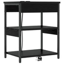Natskab 2 pcs Sort eg 41 x 31 x 51 cm Konstrueret træ