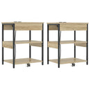 Natskab 2 pcs Sonoma eg 41 x 31 x 51 cm Konstrueret træ