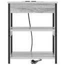 Natskab 2 pcs Grå Sonoma 41 x 31 x 51 cm Konstrueret træ