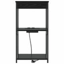 Natskab med hylde Sort eg 41 x 31 x 76 cm Konstrueret træ