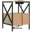 Natskab 2 pcs Sonoma eg 41,5 x 40,5 x 55 cm Konstrueret træ