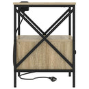 Natskab 2 pcs Sonoma eg 41,5 x 40,5 x 55 cm Konstrueret træ