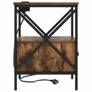Natskab 2 pcs Røget eg 41,5 x 40,5 x 55 cm Konstrueret træ