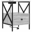 Natskab 2 pcs Grå Sonoma 41,5 x 40,5 x 55 cm Konstrueret træ