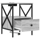 Natskab 2 pcs Grå Sonoma 41,5 x 40,5 x 55 cm Konstrueret træ