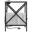 Natskab 2 pcs Grå Sonoma 41,5 x 40,5 x 55 cm Konstrueret træ