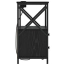 Natskab 2 pcs Sort eg 40 x 31 x 60 cm Konstrueret træ