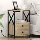 Natskab 2 pcs Sonoma eg 40 x 31 x 60 cm Konstrueret træ