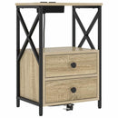 Natskab 2 pcs Sonoma eg 40 x 31 x 60 cm Konstrueret træ
