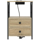 Natskab 2 pcs Sonoma eg 40 x 31 x 60 cm Konstrueret træ