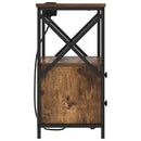 Natskab 2 pcs Røget eg 40 x 31 x 60 cm Konstrueret træ