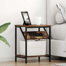 Natskab 2 pcs Røget eg 38 x 30 x 48 cm Konstrueret træ
