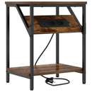 Natskab 2 pcs Røget eg 38 x 30 x 48 cm Konstrueret træ