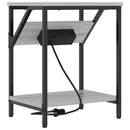 Natskab 2 pcs Grå Sonoma 38 x 30 x 48 cm Konstrueret træ