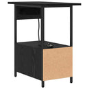 Natskab med skuffe Sort eg 60 x 30 x 61 cm Konstrueret træ