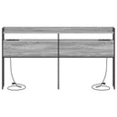 Opbevaringshovedgavl Grå sonoma-eg Konstrueret træ