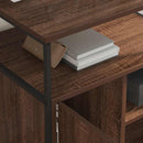 Skab med Opladningsstation med hjul Brun eg 61 x 46 x 67 cm