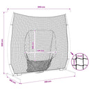 Baseball øvelsesnet Sort 250 x 106 x 209 cm Polyester