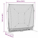 Baseball øvelsesnet 180 x 89,5 x 152,5 cm