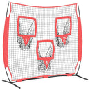 Baseball øvelsesnet Sort 214,5 x 89,5 x 181 cm Polyester