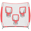 Baseball øvelsesnet Sort 214,5 x 89,5 x 181 cm Polyester
