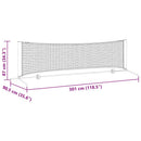 Tennis Net Sort og rød 301 x 90,5 x 87 cm Polyester
