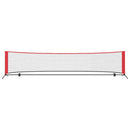 Tennis Net Sort og rød 396 x 92 x 87 cm Polyester