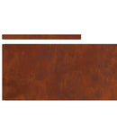 Plænekant 450 x 25 cm Cortenstål Rusten