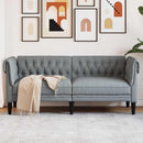 Sofa Lysegrå 182,5 x 74,5 x 74,5 cm Polyester