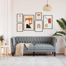 Sofa Lysegrå 182,5 x 74,5 x 74,5 cm Polyester