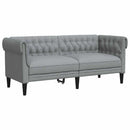 Sofa Lysegrå 182,5 x 74,5 x 74,5 cm Polyester